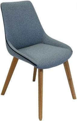 Product photograph of Clearance - Carnaby Sterling Grey Fabric Dining Chair Sold In Pairs - Fs207 from Choice Furniture Superstore