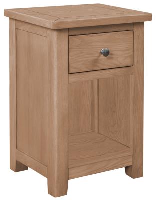 Henley Oak Painted 1 Drawer Bedside Cabinet