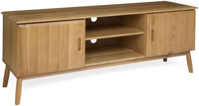 Product photograph of Malmo Oak 2 Door Tv Unit from Choice Furniture Superstore