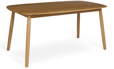 Product photograph of Malmo Oak 6 Seater Dining Table from Choice Furniture Superstore