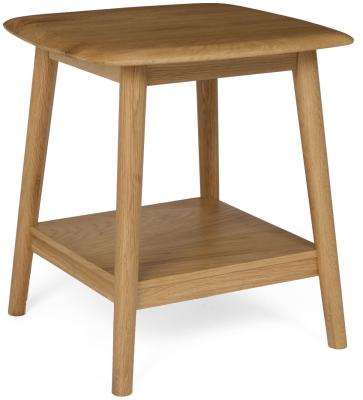 Product photograph of Malmo Oak Lamp Table from Choice Furniture Superstore