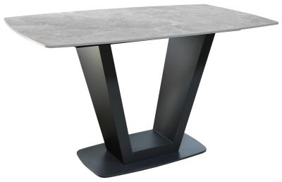 Apollo Grey Sintered Stone Top 4 Seater Compact Dining Table