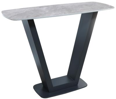 Apollo Grey Sintered Stone Top Console Table