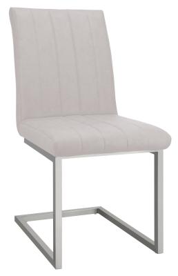 Apollo Light Grey Fabric Dining Chair Sold In Pairs