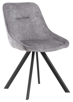 Chicago Grey Fabric Dining Chair Sold In Pairs