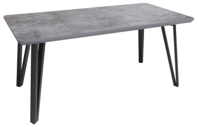 Product photograph of Tetro Grey Concrete Effect Coffee Table With Hairpin Legs from Choice Furniture Superstore