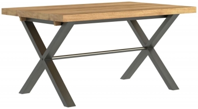 Product photograph of Fusion 150cm Oak Dining Table - 6 Seater from Choice Furniture Superstore