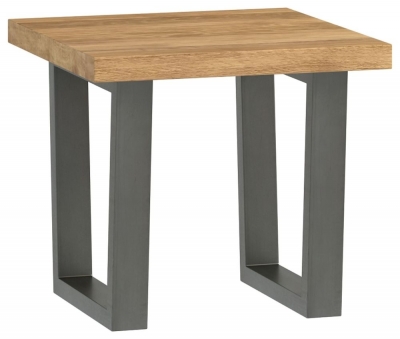 Product photograph of Fusion Lamp Table - Comes In Oak And Stone Effect Options from Choice Furniture Superstore