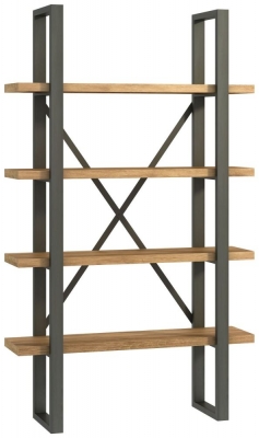 Product photograph of Fusion Shelf Unit - Comes In Oak And Stone Effect Options from Choice Furniture Superstore