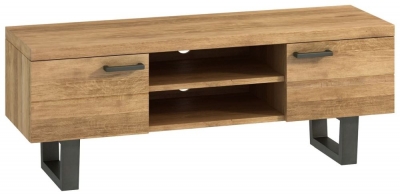 Fusion 2 Door TV Unit - Comes in Oak and Stone Effect Options