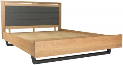 Fusion Oak Upholstered Bed Comes In 4ft 6in Double 5ft King Size Options