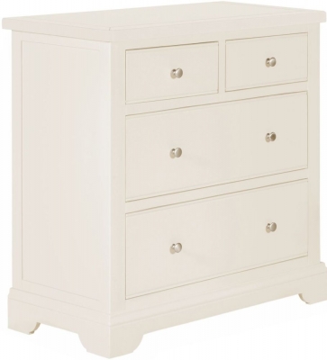 Product photograph of Lily White Painted 2 Over 2 Drawer Chest from Choice Furniture Superstore