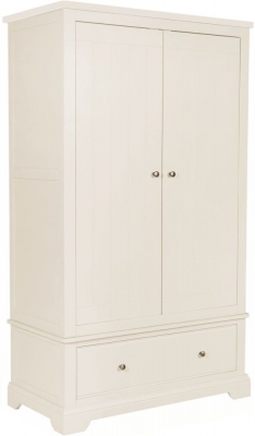 Product photograph of Lily White Painted Gents Wardrobe from Choice Furniture Superstore