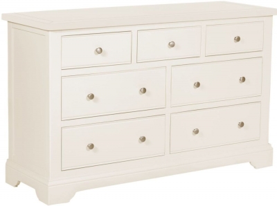 Product photograph of Lily White Painted 3 Over 4 Drawer Chest from Choice Furniture Superstore