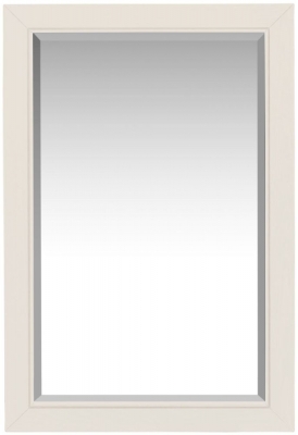 Product photograph of Lily White Painted Wall Mirror from Choice Furniture Superstore