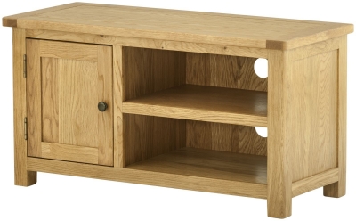 Portland Small TV Cabinet - Comes in Oak, Stone Painted & Ivory White Painted