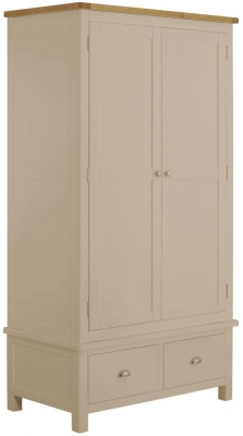 Product photograph of Portland Pebble Painted Gents Wardrobe from Choice Furniture Superstore
