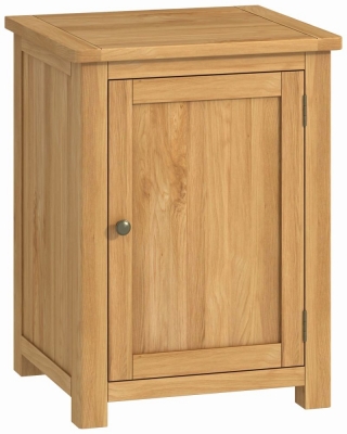 Product photograph of Portland Oak 1 Door Cabinet from Choice Furniture Superstore