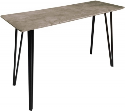 Product photograph of Tetro Concrete Effect Bar Table from Choice Furniture Superstore