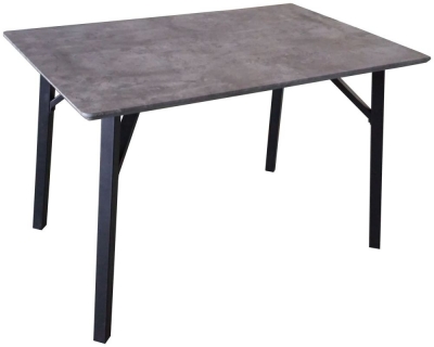 Tetro Concrete Effect Dining Table - 4 Seater