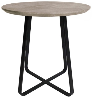 Product photograph of Tetro Concrete Effect Round Wine Table from Choice Furniture Superstore