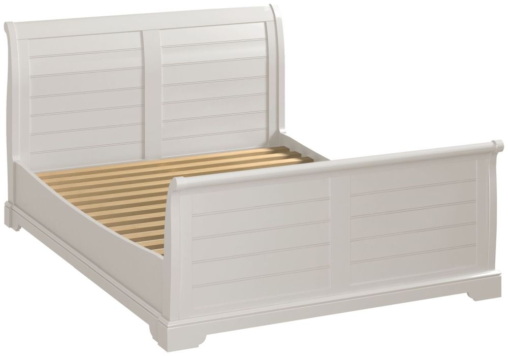 Berkeley Grey Painted Sleigh Bed - Comes in 4ft 6in Double, 5ft King Size & 6ft Queen Size Options