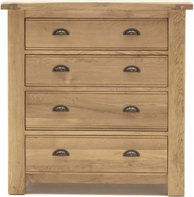 Product photograph of Vida Living Breeze Oak 4 Drawer Chest from Choice Furniture Superstore