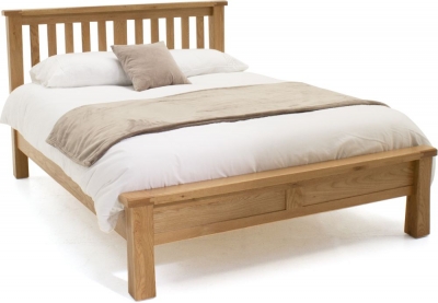 Image of Vida Living Breeze Oak Slatted Bed