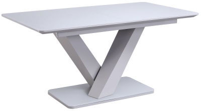 Product photograph of Vida Living Rafael 160cm-200cm Light Grey Extending Dining Table from Choice Furniture Superstore