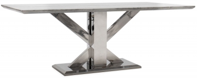 Product photograph of Vida Living Tremmen 200cm Grey Marble Dining Table - 8 Seater from Choice Furniture Superstore