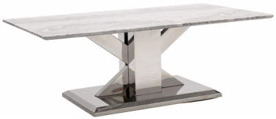 Product photograph of Vida Living Tremmen Grey Marble Coffee Table from Choice Furniture Superstore
