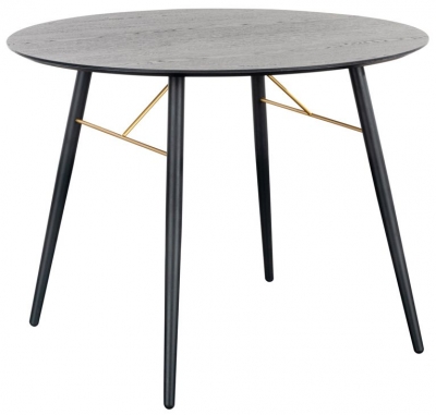 Product photograph of Vida Living Barcelona 100cm Black Round Dining Table from Choice Furniture Superstore