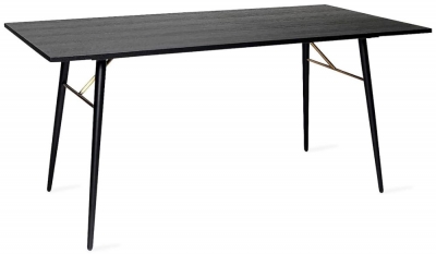 Product photograph of Vida Living Barcelona 120cm Black Dining Table - 4 Seater from Choice Furniture Superstore