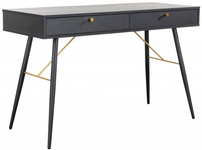 Product photograph of Vida Living Barcelona Black Console Desk from Choice Furniture Superstore