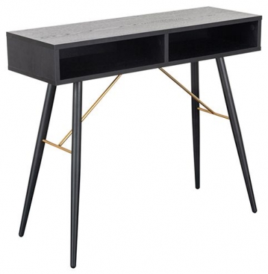 Product photograph of Vida Living Barcelona Black Console Table from Choice Furniture Superstore