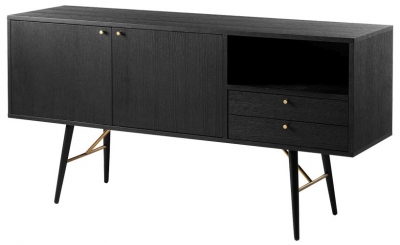Product photograph of Vida Living Barcelona Black Sideboard from Choice Furniture Superstore