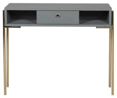 Product photograph of Vida Living Madrid Grey And Gold Console Table from Choice Furniture Superstore