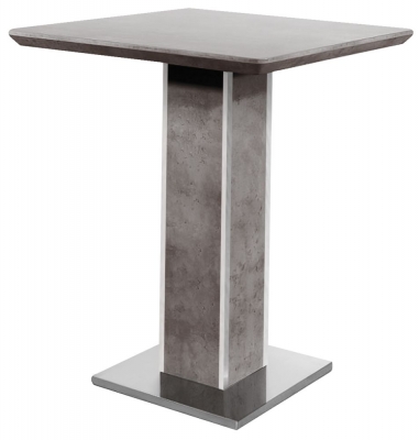 Product photograph of Vida Living Beppe Concrete Effect Bar Table from Choice Furniture Superstore