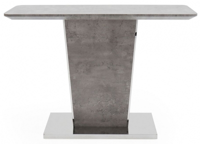 Product photograph of Vida Living Beppe Concrete Effect Console Table from Choice Furniture Superstore
