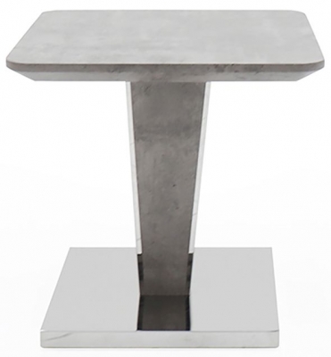 Product photograph of Vida Living Beppe Concrete Effect Lamp Table from Choice Furniture Superstore