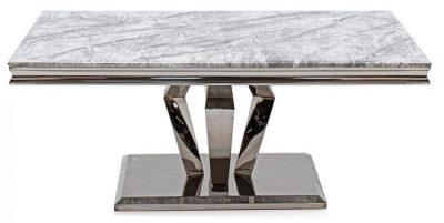 Product photograph of Vida Living Arturo Grey Marble Coffee Table from Choice Furniture Superstore