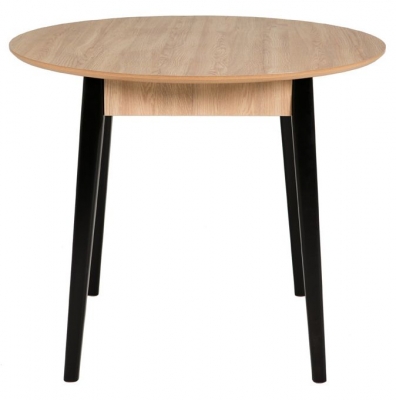 Product photograph of Vida Living Lotti Oak Dining Table 90cm Seats 2 Diners Round Top from Choice Furniture Superstore