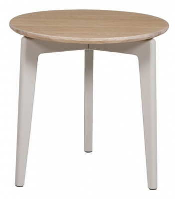 Product photograph of Vida Living Cashmere Oak Marlow Lamp Table from Choice Furniture Superstore
