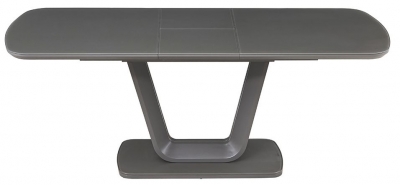 Product photograph of Vida Living Lazzaro 160cm-200cm Grey Glass Top Extending Dining Table from Choice Furniture Superstore