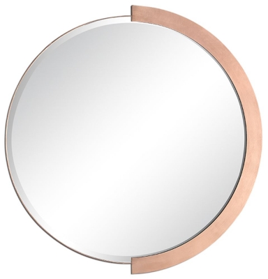 Product photograph of Vida Living Virgo Silver Round Mirror - 80 8cm X 83 9cm from Choice Furniture Superstore