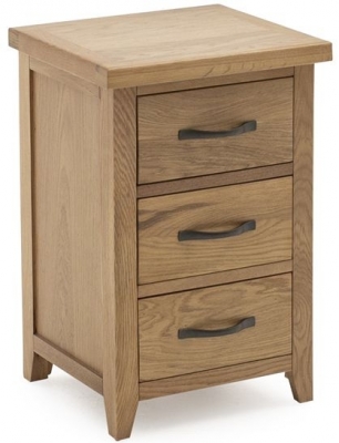 Product photograph of Clearance - Vida Living Ramore Oak Bedside Table - D642 from Choice Furniture Superstore