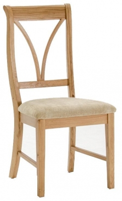 Product photograph of Vida Living Carmen Oak Dining Chair Sold In Pairs from Choice Furniture Superstore