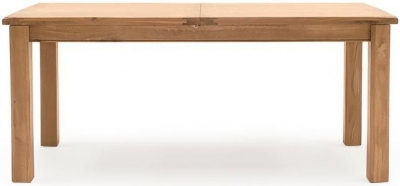 Product photograph of Vida Living Breeze Oak 180cm-240cm Extending Dining Table from Choice Furniture Superstore