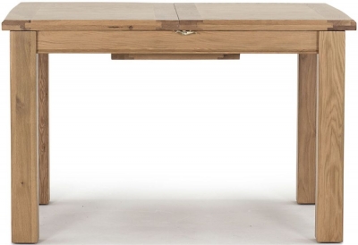 Product photograph of Vida Living Breeze Oak 120cm-160cm Extending Dining Table from Choice Furniture Superstore