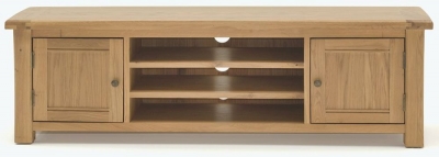 Product photograph of Vida Living Breeze Oak Large Tv Unit from Choice Furniture Superstore